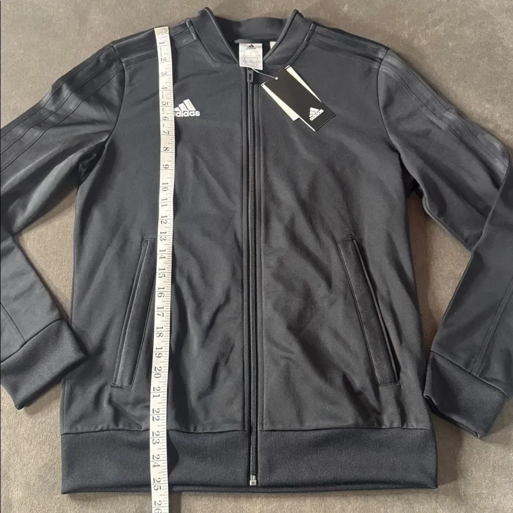 Women’s Adidas Black Sport Jacket Full Zip Small RARE Sample Tag NWT
